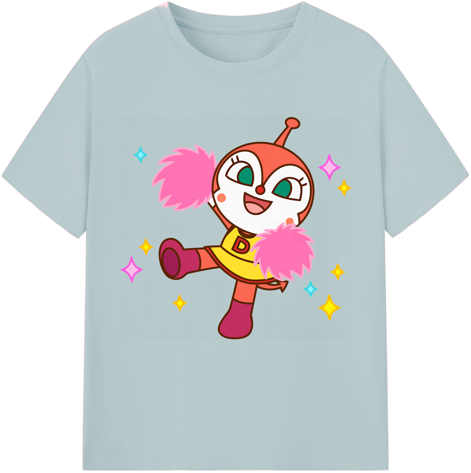 （画像用） アンパンマン Anpanman 綿100％半袖Tシャツ（フロントプリント）